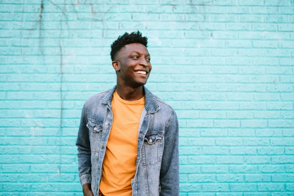 Man smiling